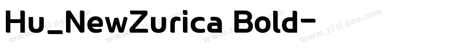 Hu_NewZurica Bold字体转换